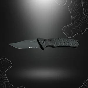 COUTEAU PLIANT AUTOMATIQUE STRIKE TANTO NOIR | BÖKER PLUS