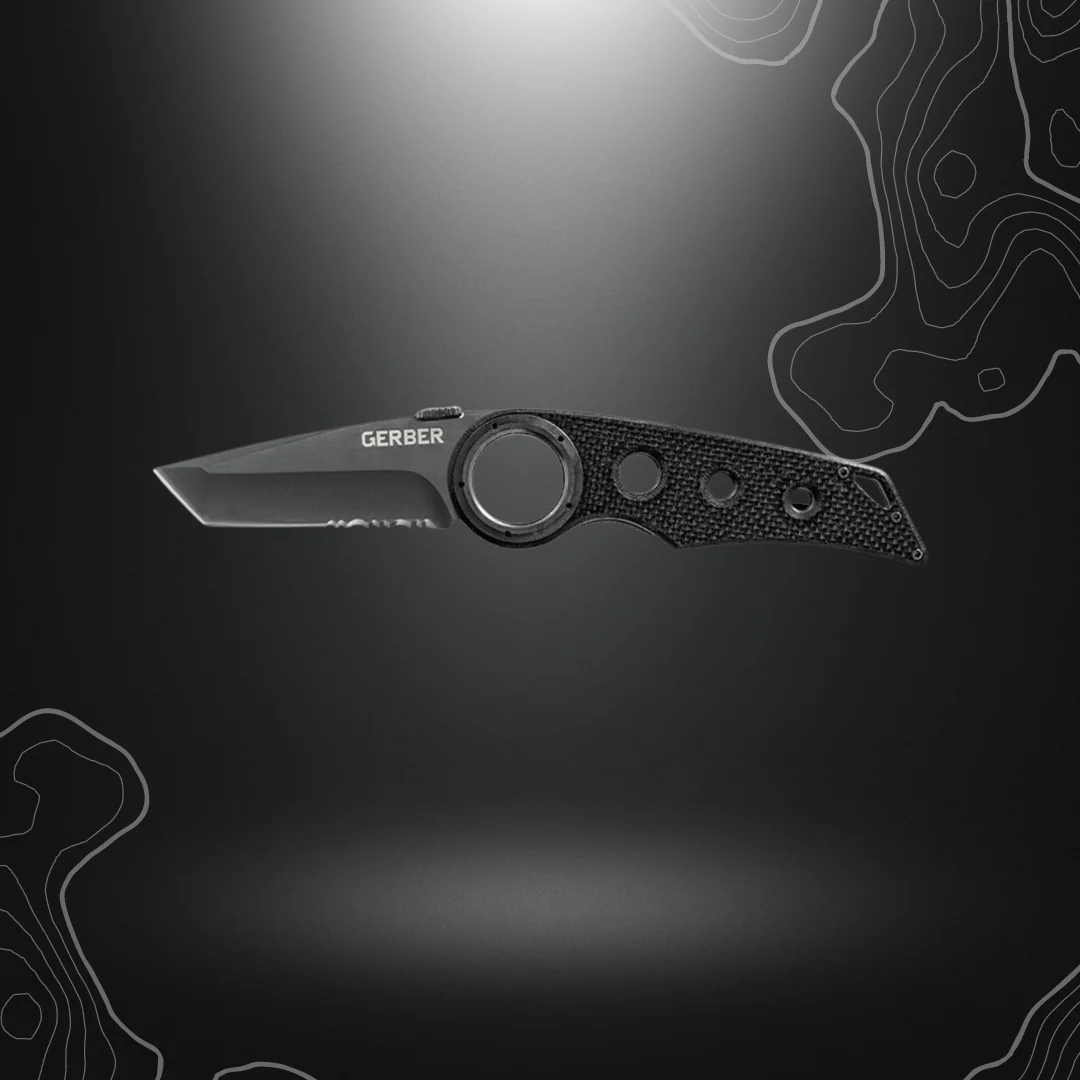 COUTEAU PLIANT REMIX TACTICAL TRANCHANT MIXTE NOIR | GERBER