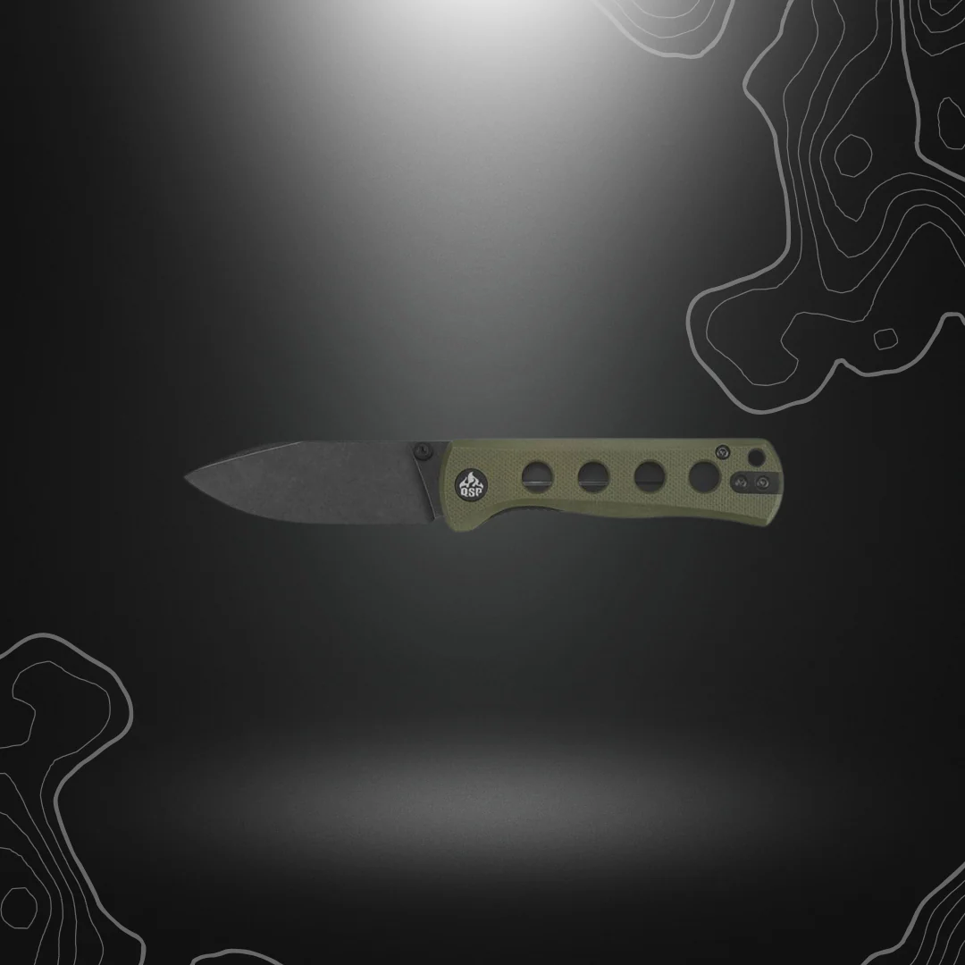 COUTEAU FOLDER CANARY OLIVE GREEN | QSP