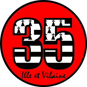 Autocollant 35 Ille et Vilaine Gwen Ha DU