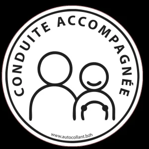 Autocollant Adhésif intérieur Conduite Accompagnée