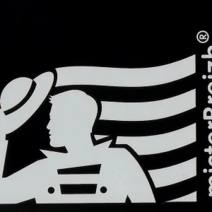 Autocollant blanc Drapeau Breton Mister Breizh