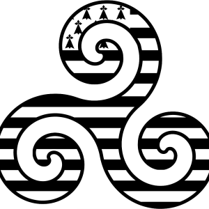 Autocollant Breton Triskell & Gwenn Ha Du