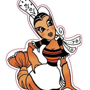 Autocollant Breton Valentine Langoustine Bigoudène