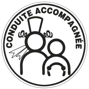 Autocollant Conduite Accompagnée Bretonne Bigoudènes