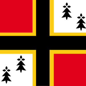 Autocollant Drapeau Historique du Pays de Saint-Malo