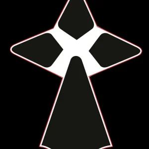 Autocollant Hermine Noire (Prédécoupée)