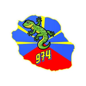 Autocollant La Réunion 974