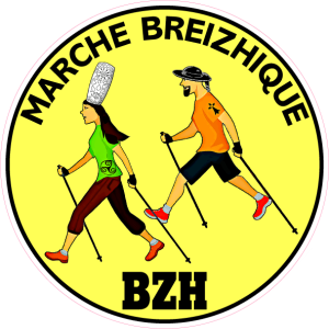 Autocollant Marche Breizhique : La Marche Nordique à la Bretonne !
