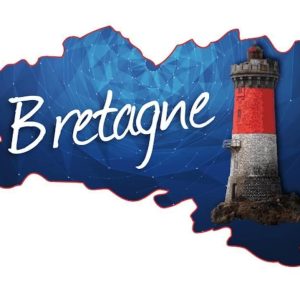 Autocollant Phare Carte de Bretagne