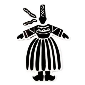 Autocollant Sophie.C Bigoudène Solo Noir (2 Tailles)