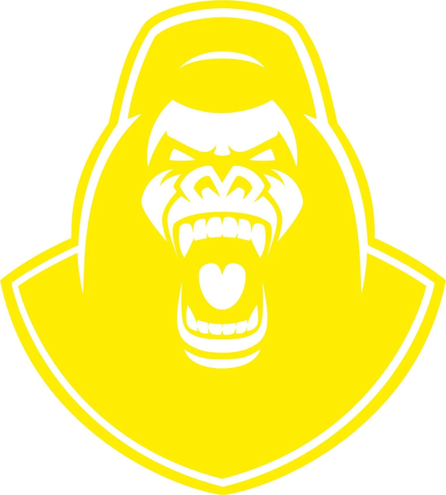 Autocollant Tête de Gorille en Colère – Image 7