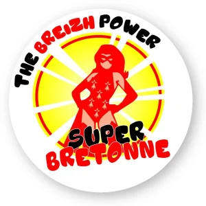 Autocollant The Breizh Power Super Bretonne