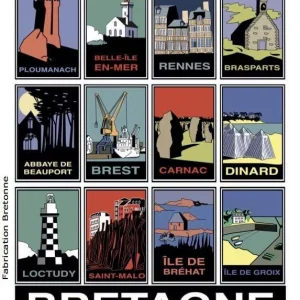 Autocollant Vintage Bretagne