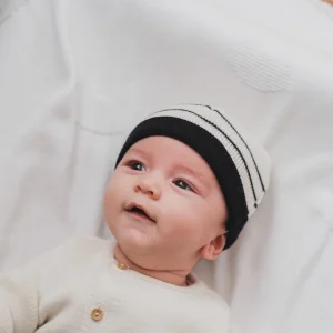 Bonnet à revers en laine mélangée – Collection «Petits Marins»