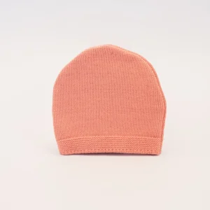 Bonnet en coton – Bouton de rose