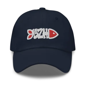 Casquette Fish BZH Blanc & Rouge