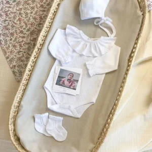 Cadeau de naissance – 4 pièces – Pochon personnalisable