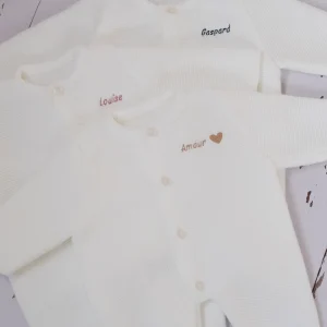 Combinaison 4 boutons – Broderie