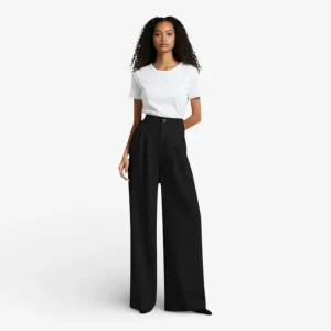Pantalon Tailleur Femme Coupe Cintrée Taille Haute - Isydora