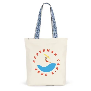 Tote bag Ethnique - Coton recyclé - Superman can't surf