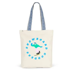 Tote bag Ethnique - Coton recyclé - Snowboard goddess