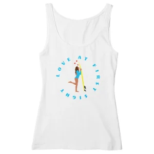 Débardeur Femme - Cintré - 100% Coton BIO - Love at first sight