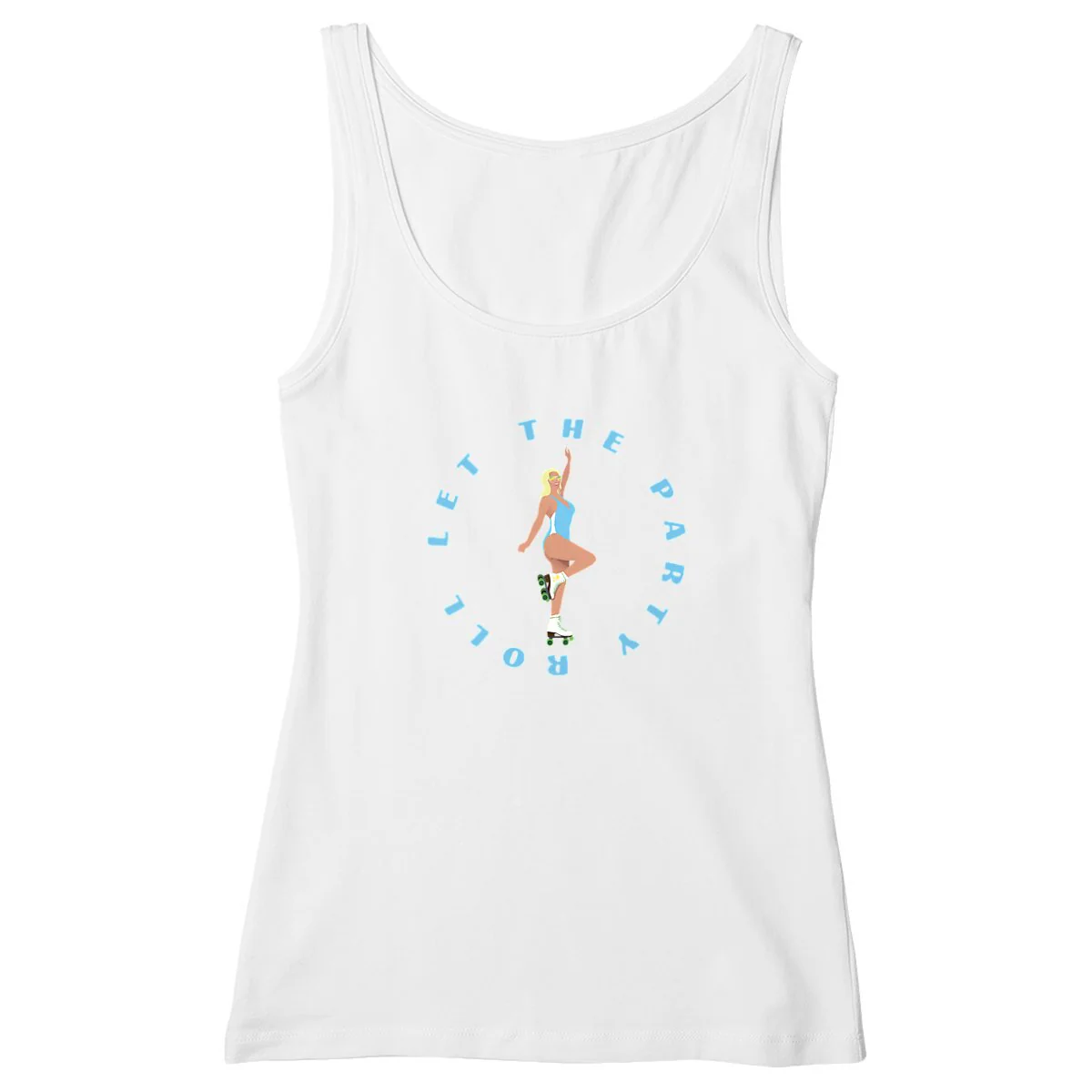 Débardeur Femme - Cintré - 100% Coton BIO - Let the party roll