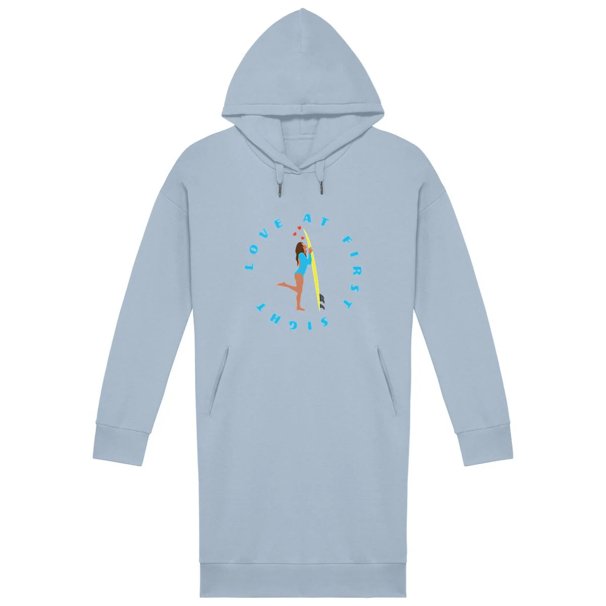 Robe sweatshirt - Coton BIO - Love at first sight – Image 3