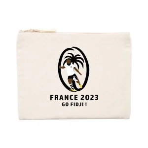 Pochette zippée - Coton recyclé - Fidji