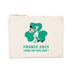 Pochette zippée - Coton recyclé - Irlande