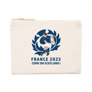 Pochette zippée - Coton recyclé - Ecosse