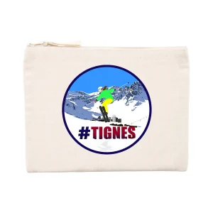 Pochette zippée - Coton recyclé - Tignes Ski W