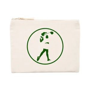 Pochette zippée - Coton recyclé - 21,5 x 16 cm - Golf W
