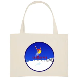 Shopping bag - Épais - Coton recyclé - Les 2 Alpes Ski H