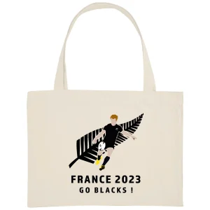 Grand shopping bag - Épais - Coton recyclé - All Blacks