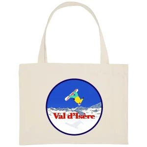 Shopping bag - Épais - Coton recyclé - Val d'Isère Snow H
