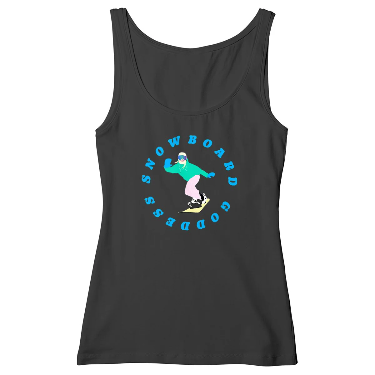 Débardeur Femme - Cintré - 100% Coton BIO - Snowboard goddess – Image 2