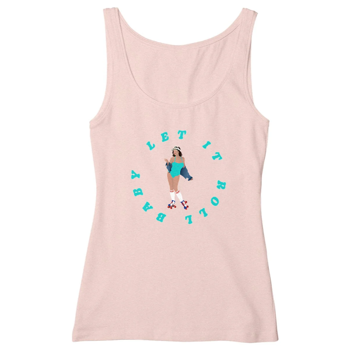 Débardeur Femme - Cintré - 100% Coton BIO - Let it roll baby" – Image 4