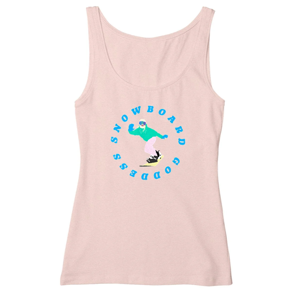 Débardeur Femme - Cintré - 100% Coton BIO - Snowboard goddess – Image 4