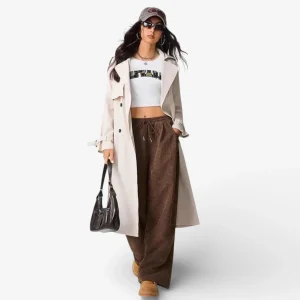 Pantalon Large en Velours Côtelé - SHUAN