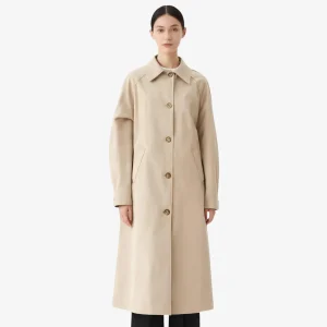 Manteau Long Trench pour Femme en Tissu - EMIRIA