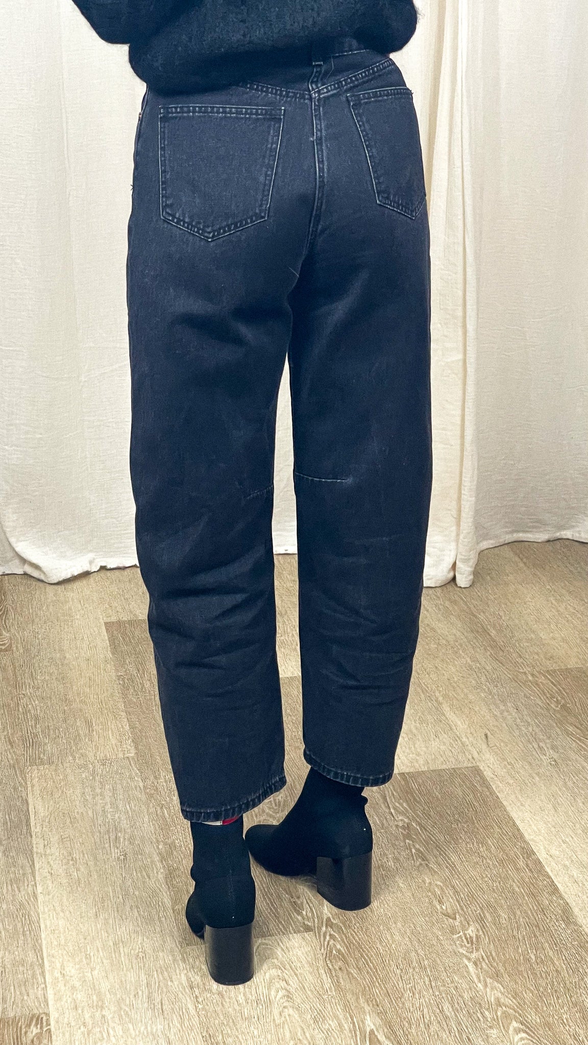 Jean Brandy Oraije – Coupe balloon noir délavé – Image 4