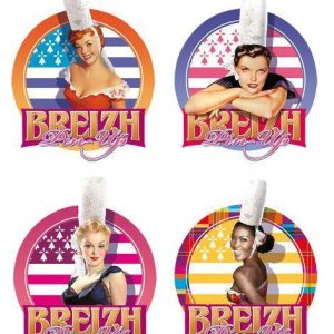 Mini Sticker pin-up les Bretonnes