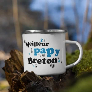 Mug Breton émaillé Meilleur Papy Breton