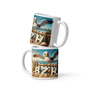 Mug en Céramique Goeland Plage BZH