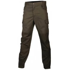 Pantalon de chasse junior t562nk deperlant double polaire noir Treeland