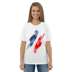 T-shirt unisexe Bleu Blanc Rouge
