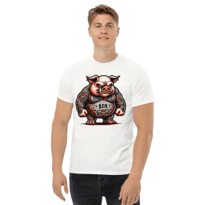 Tee-shirt Breton Cochon Tatoué BZH