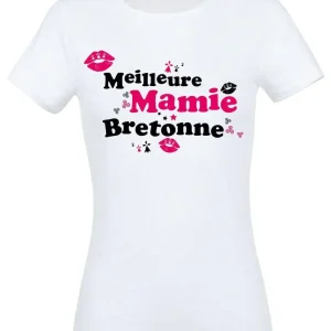 Tee-shirt Breton Meilleure Mamie Bretonne